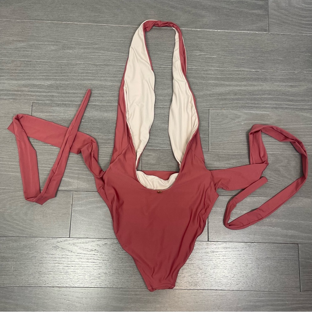 PQ x REVOLVE Alex One Piece Swimsuit in Henna L Large  Bikini Beach Pool Coastal - Picture 6 of 12